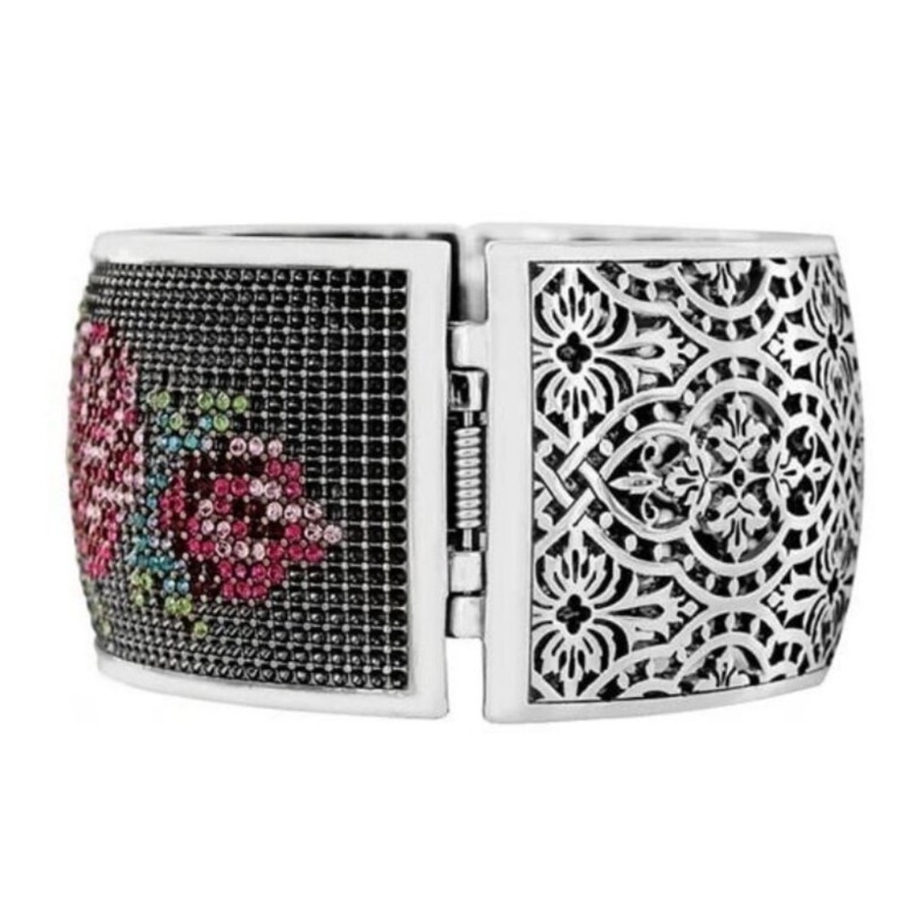 NWT Brighton Victorian Rose Hinged Bangle - Picture 3 of 13